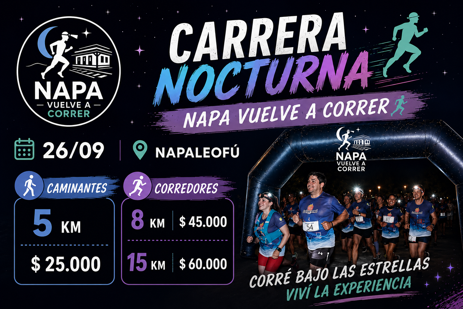 Napa vuelve a correr bajo las estrellas