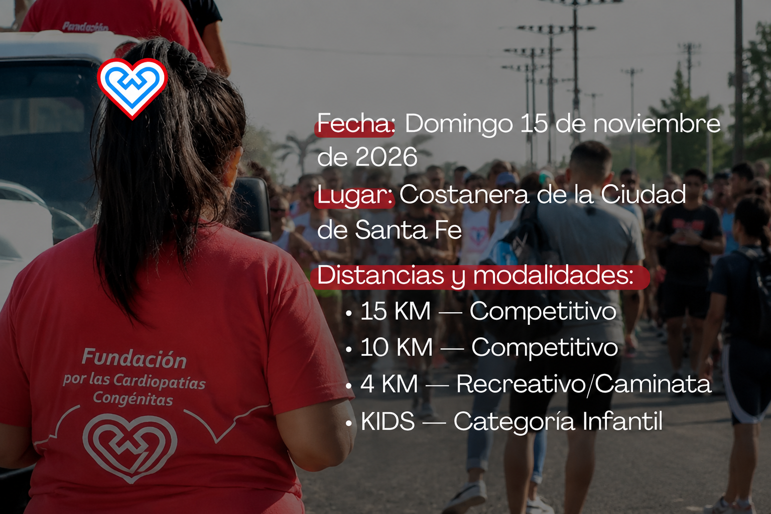 Un corazón que corre: Santa Fe se prepara para una jornada solidaria