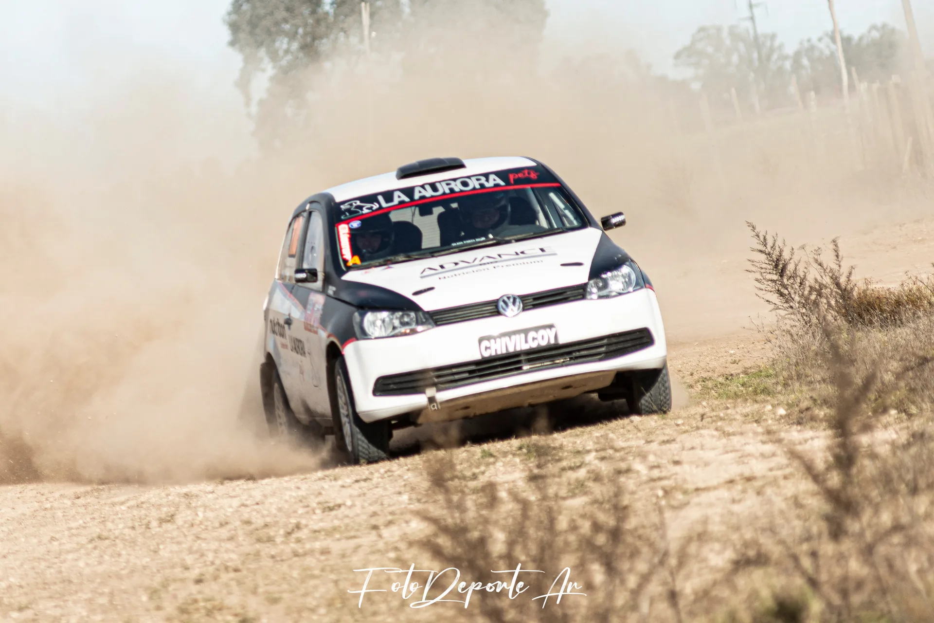 Acción a pura velocidad en una nueva fecha del Rally Bonaerense del Sudoeste.